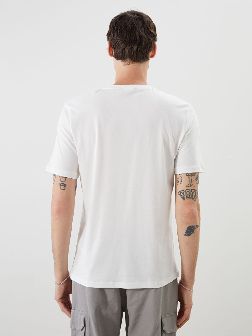 Crew Neck Printed Jersey Men's T-Shirt -S5RV61Z8-R9J