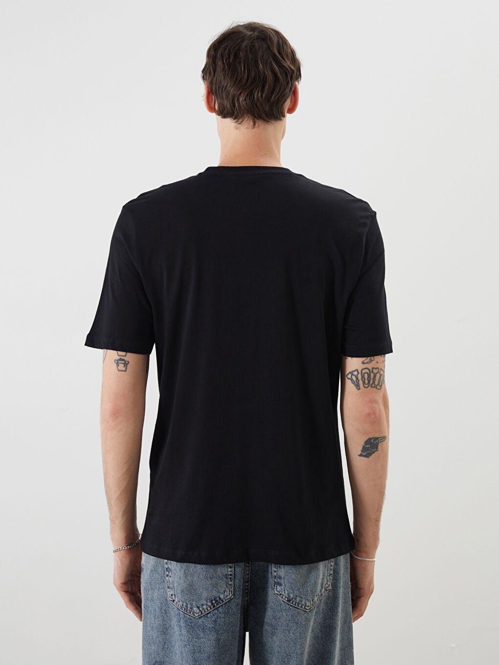 Crew Neck Printed Jersey Men's T-Shirt -S5RV62Z8-CVL