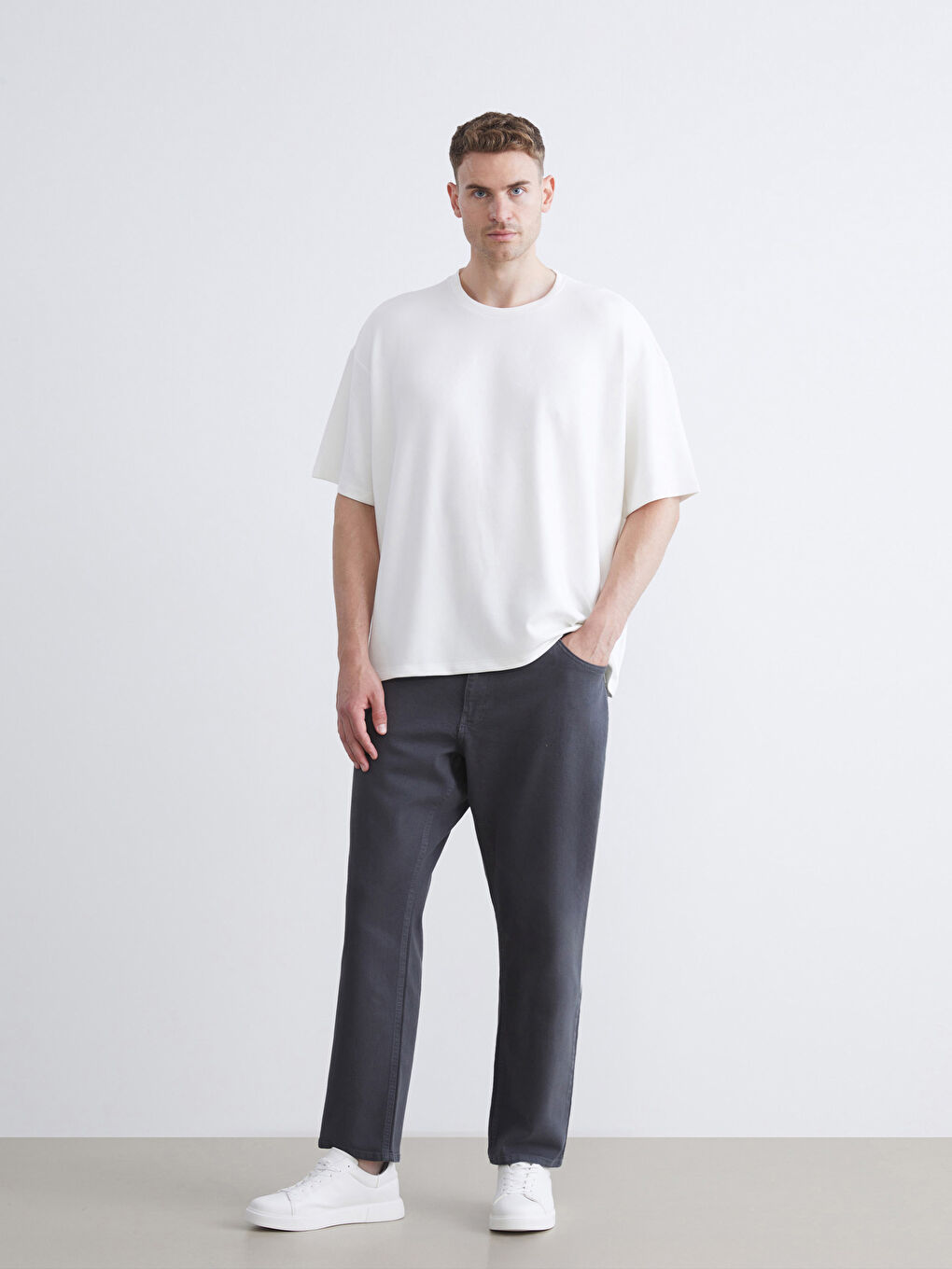 Gri 779 Regular Fit Erkek Jean Pantolon-1