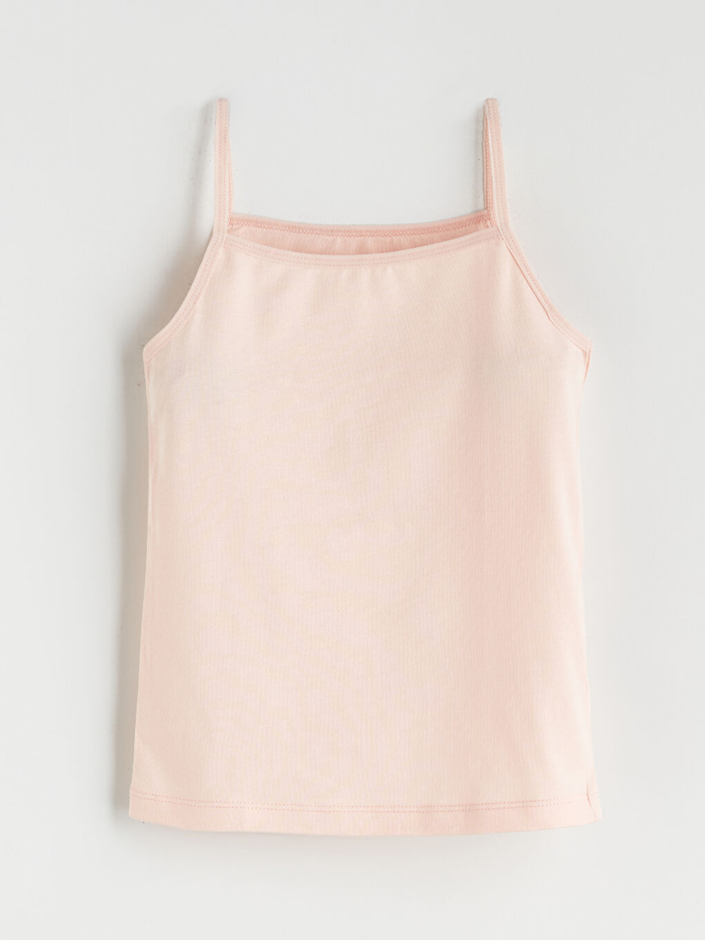 Pembe Kare Yaka Kız Çocuk Atlet 5'li-2