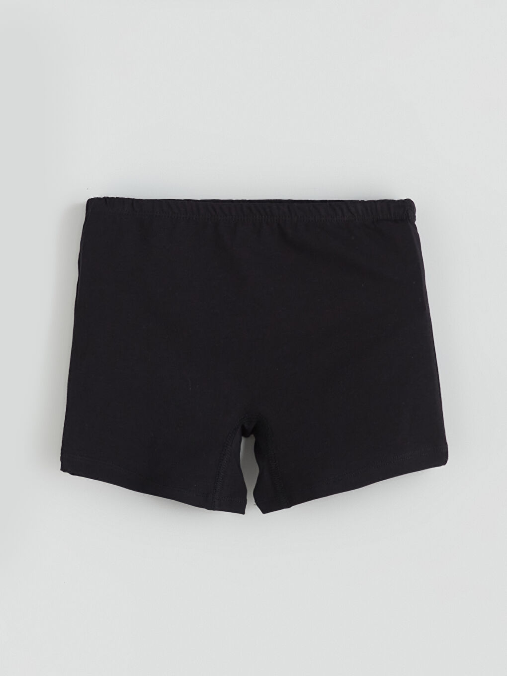 Ekru Beli Lastikli Penye Kız Çocuk Boxer 5'li-8