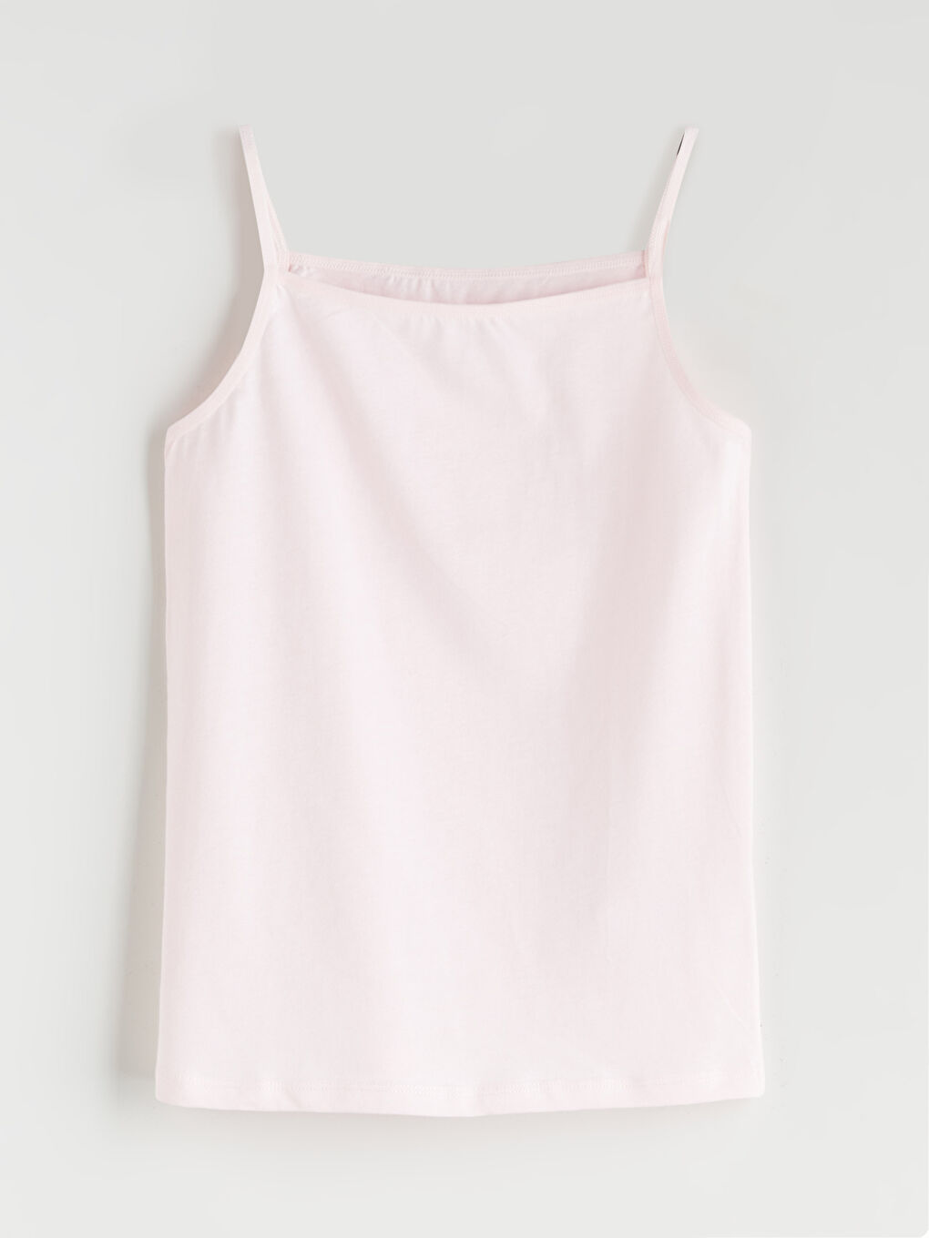 Ekru Kare Yaka Kız Çocuk Atlet 3'lü-1