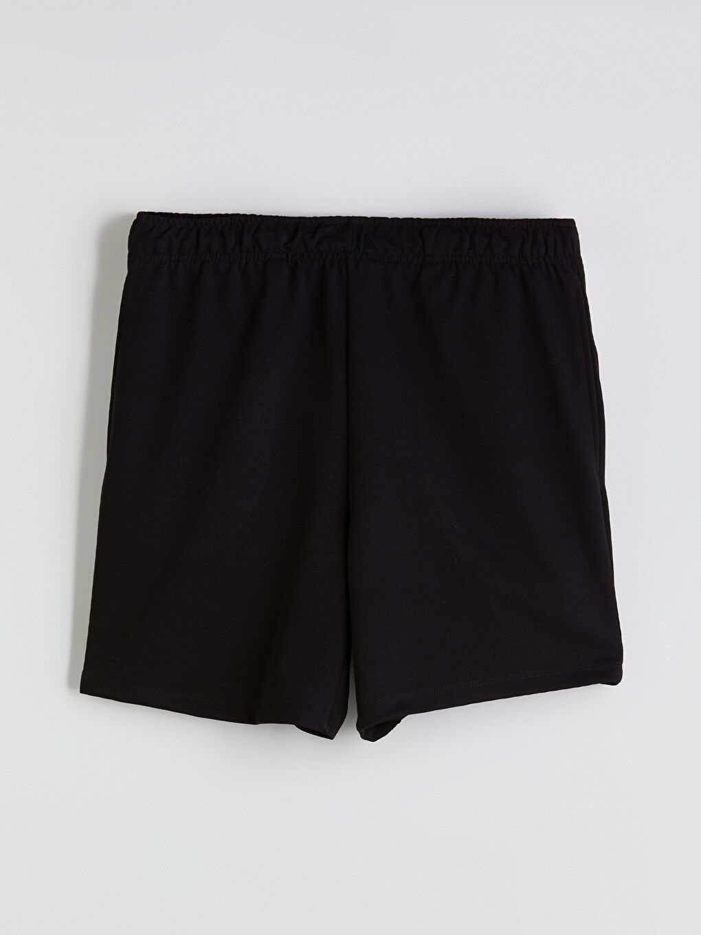 Siyah Standart Kalıp Erkek Spor Şort-4