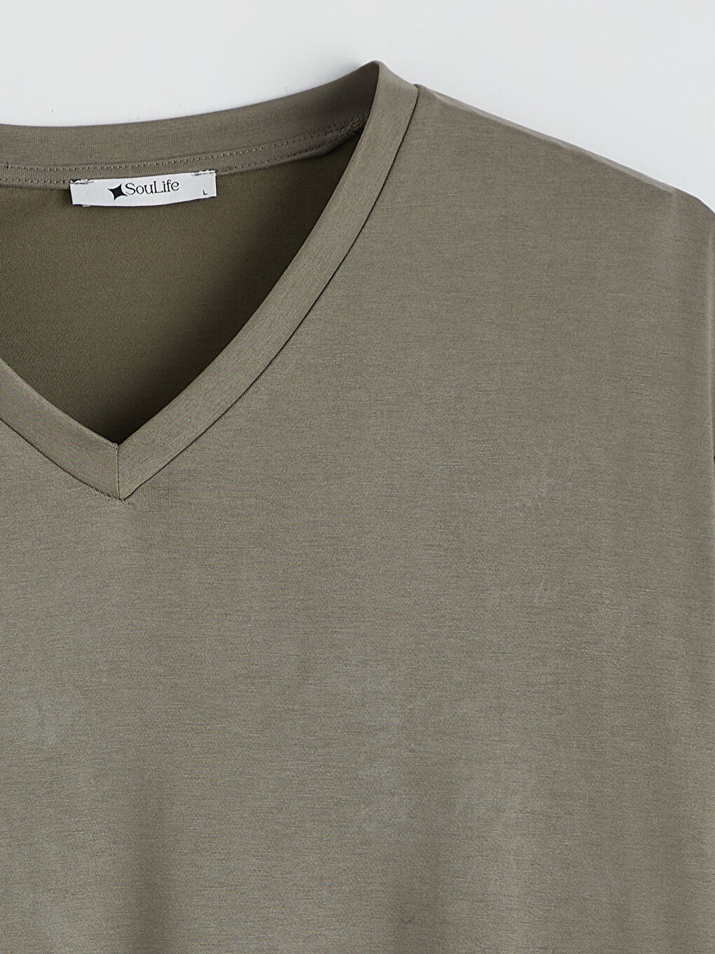 V Neck Modal Blend Women's T-Shirt-1