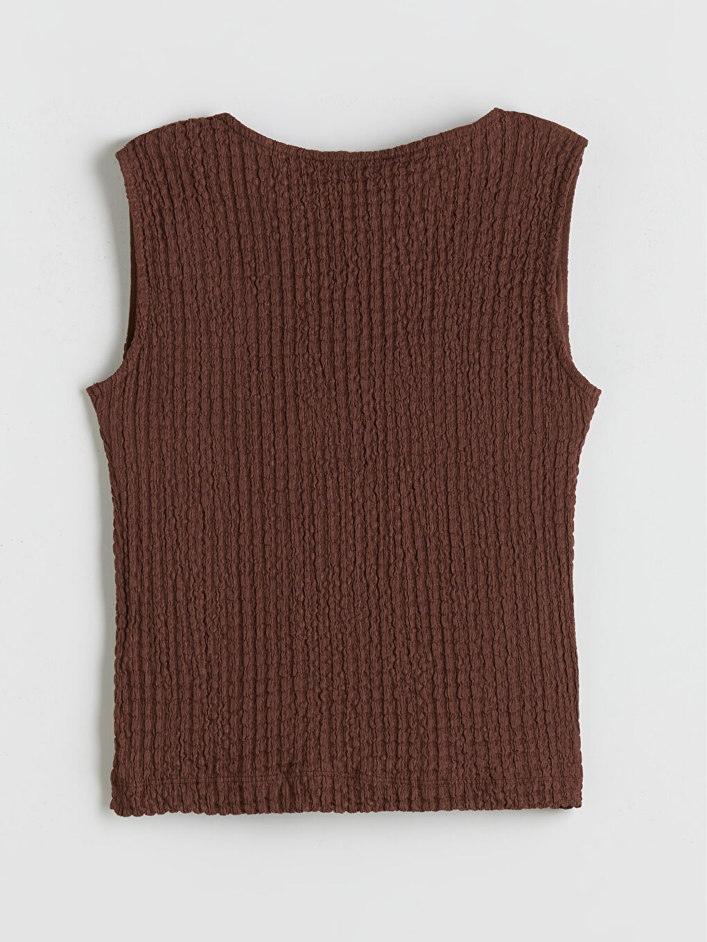 LCW Vision V Neck Textured Women's Waistcoat -S5RY03Z8-HHB