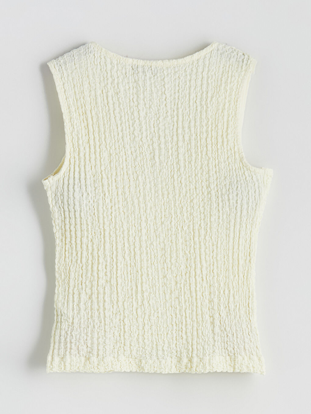 LCW Vision V Neck Textured Women's Waistcoat -S5RY03Z8-FDQ