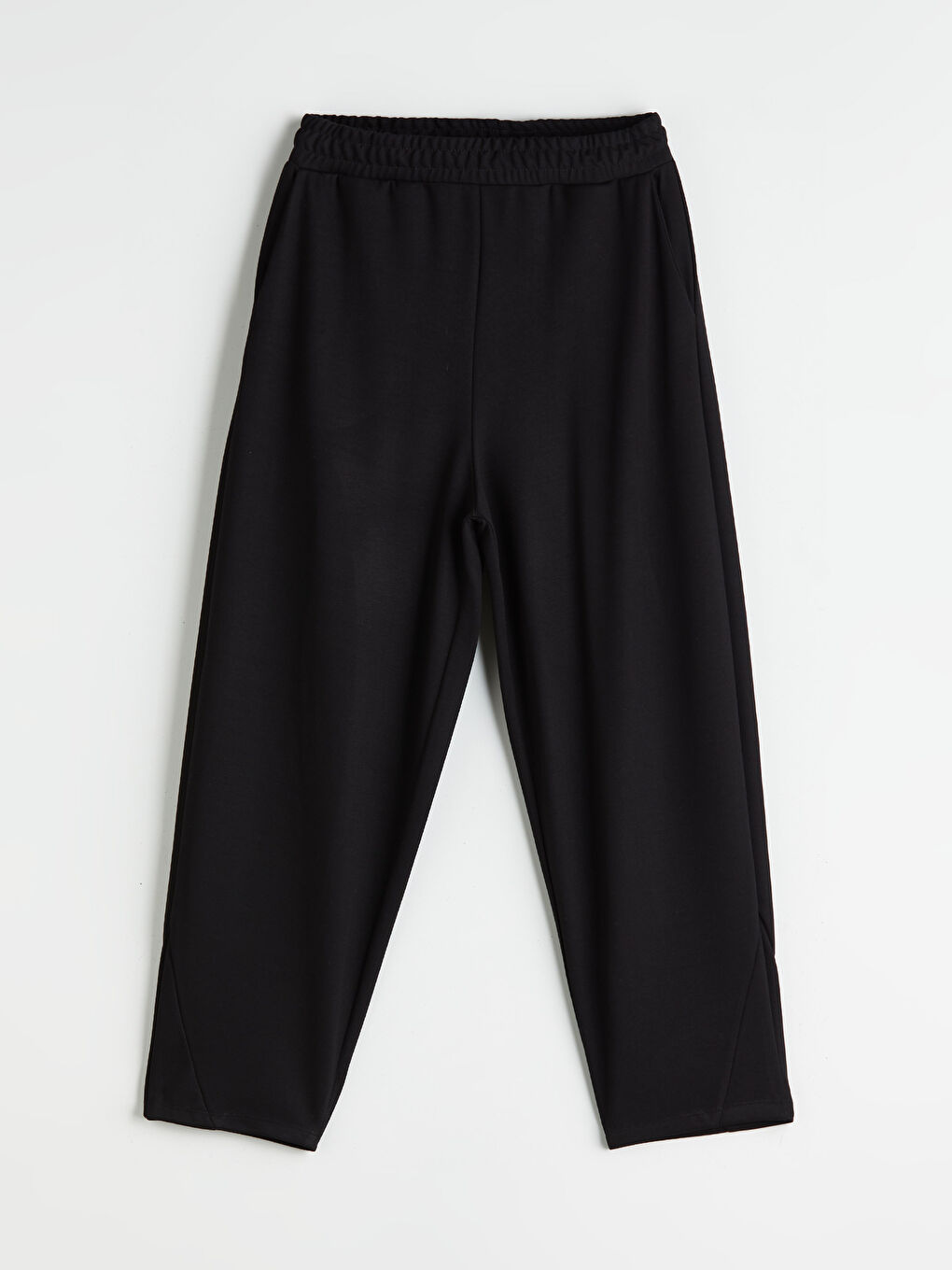 Siyah Beli Lastikli Kadın Eşofman Altı-4