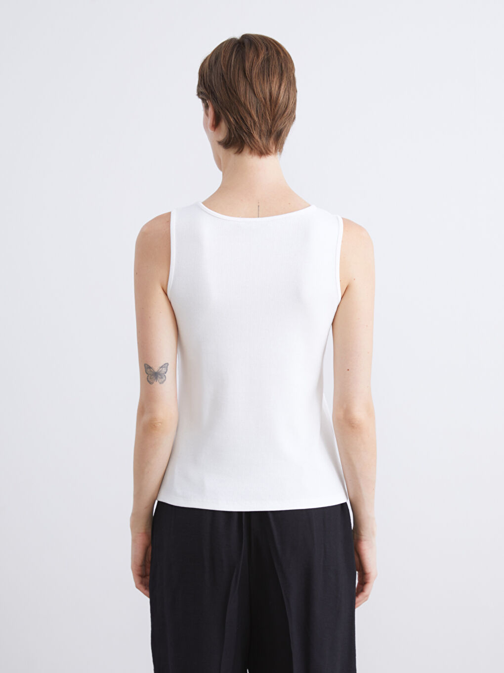 Ekru U Yaka Kadın Atlet-3