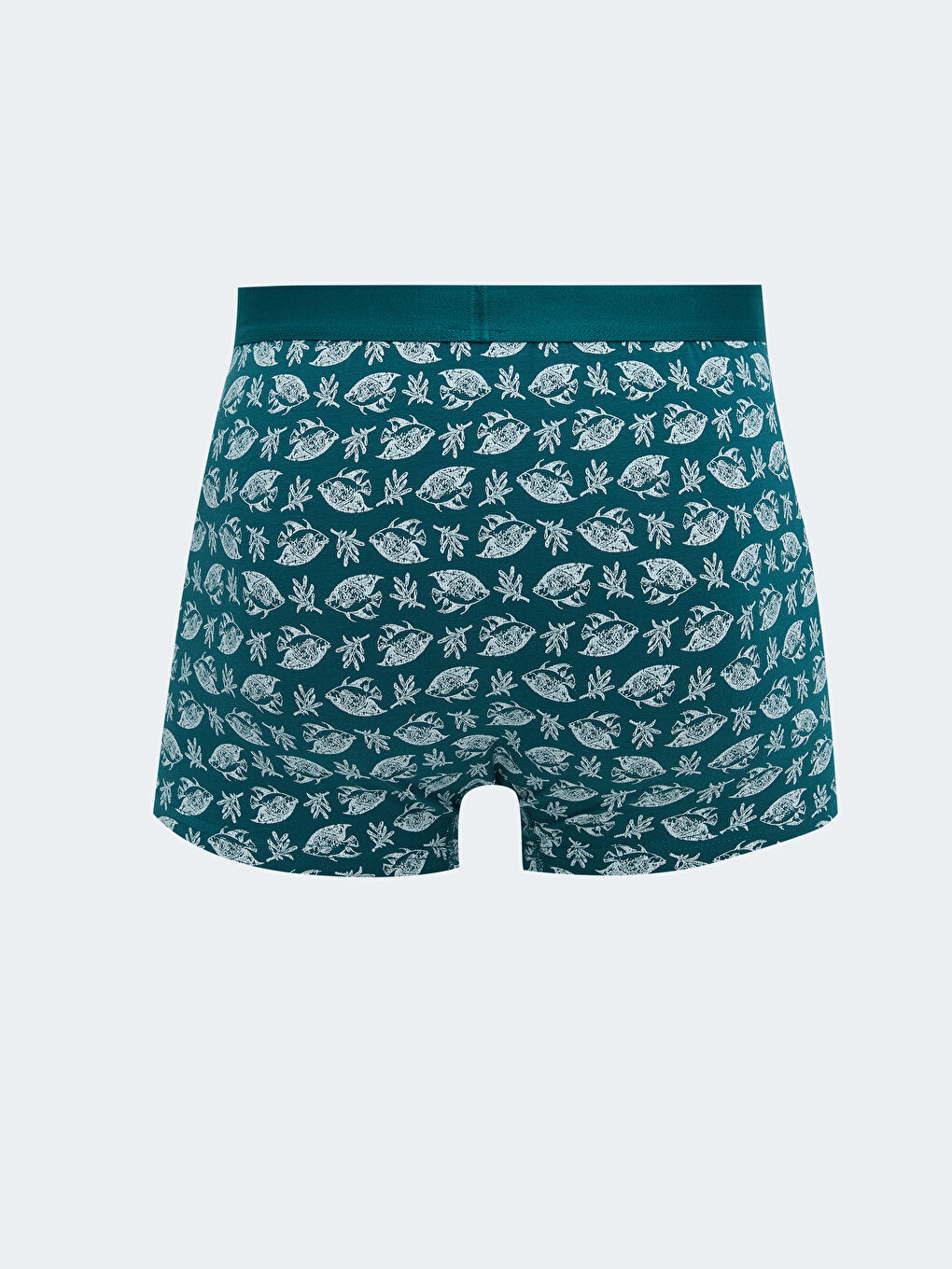 Petrol Standart Kalıp Pamuklu Esnek Erkek Boxer 3'lü-4