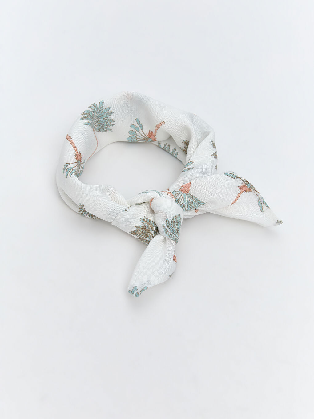 Ekru Desenli Kadın Fular