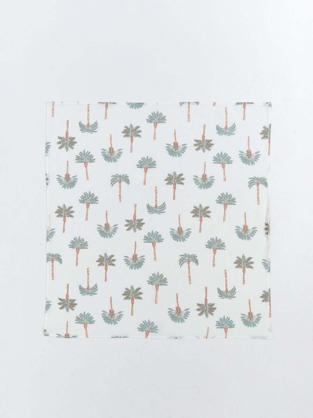 Ekru Desenli Kadın Fular-1