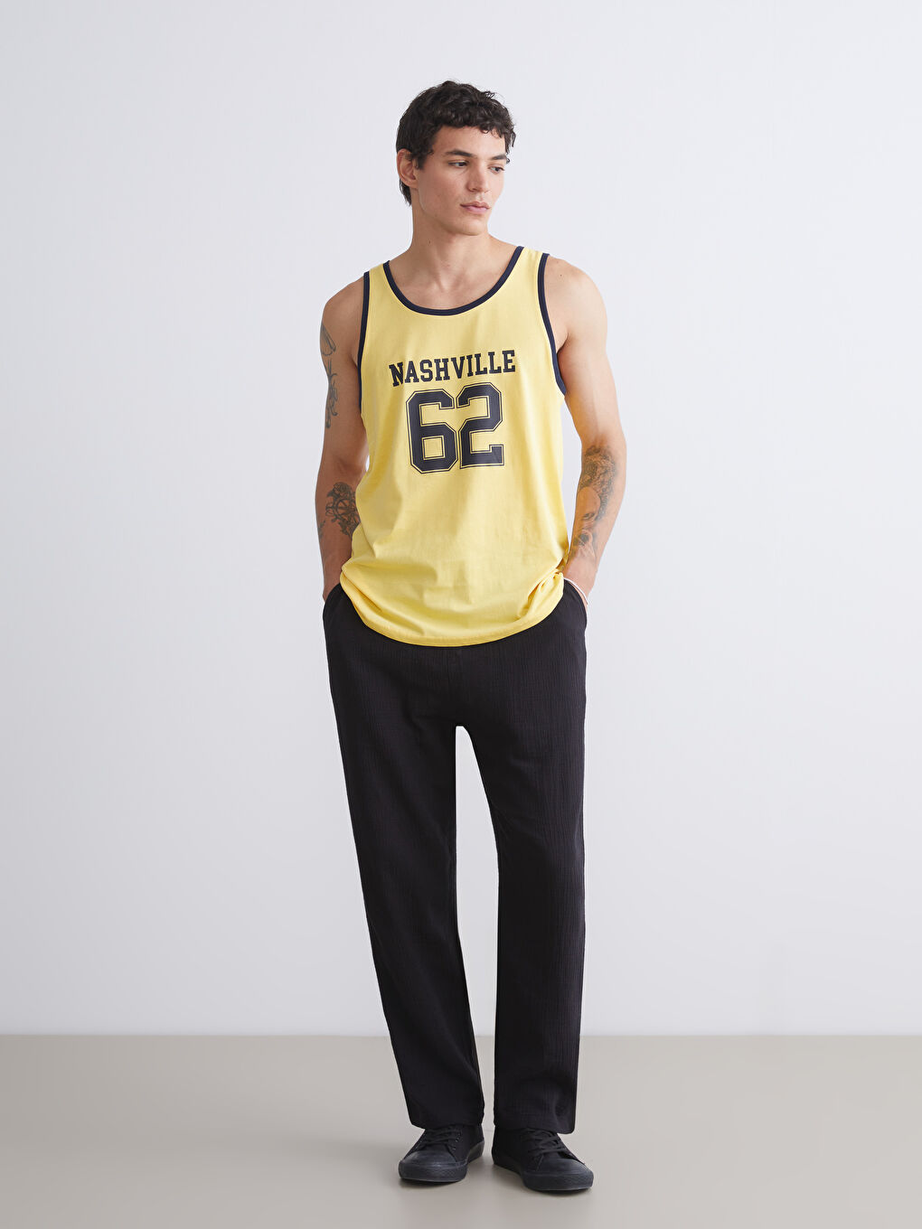 XSIDE Crew Neck Men's Sleeveless T-Shirt -S5RY33Z8-FQS