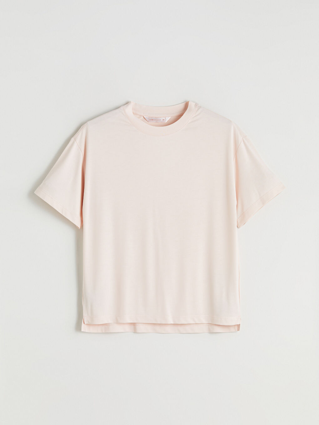 Pembe Bisiklet Yaka Kadın Pijama Üstü-4