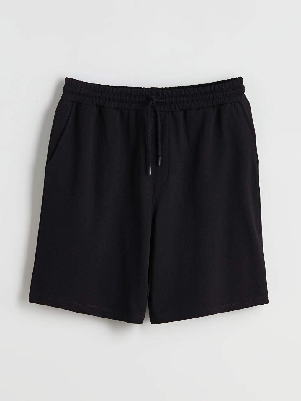 Siyah Standart Kalıp Erkek Şort-4