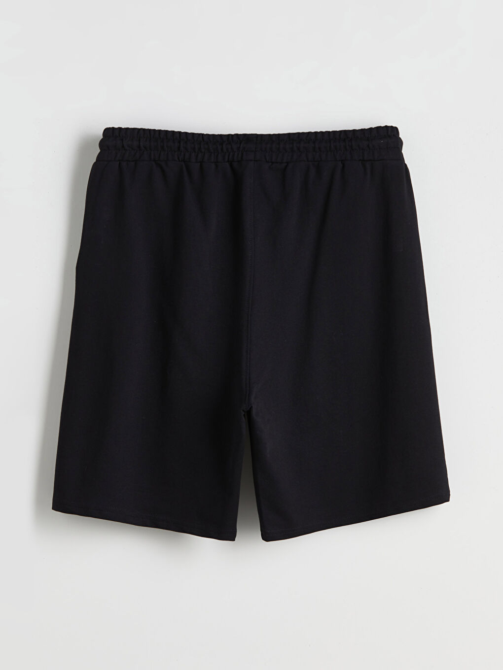 Siyah Standart Kalıp Erkek Şort-5