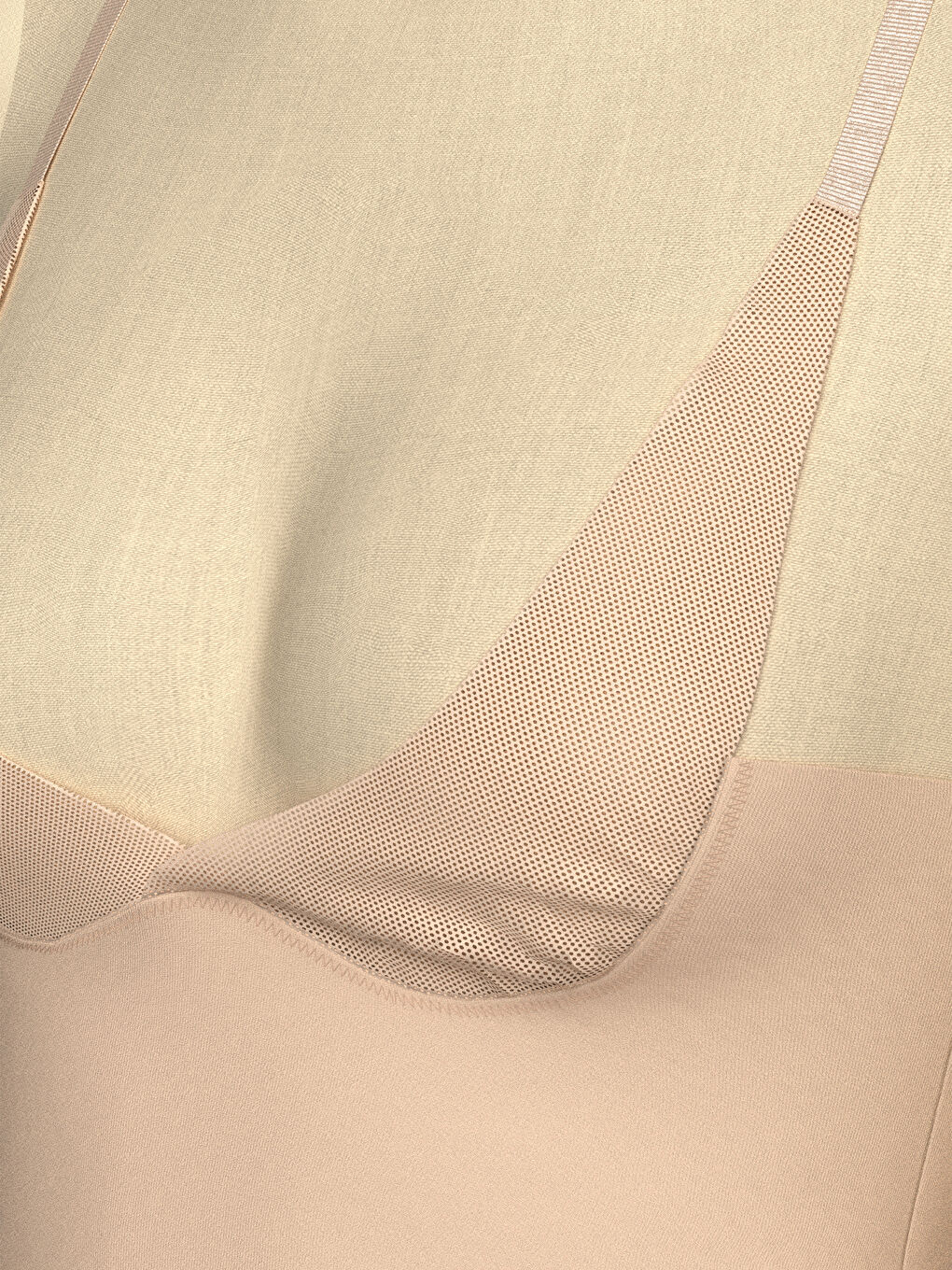 Pembe Düz Askılı Kadın Bodysuit Korse-5