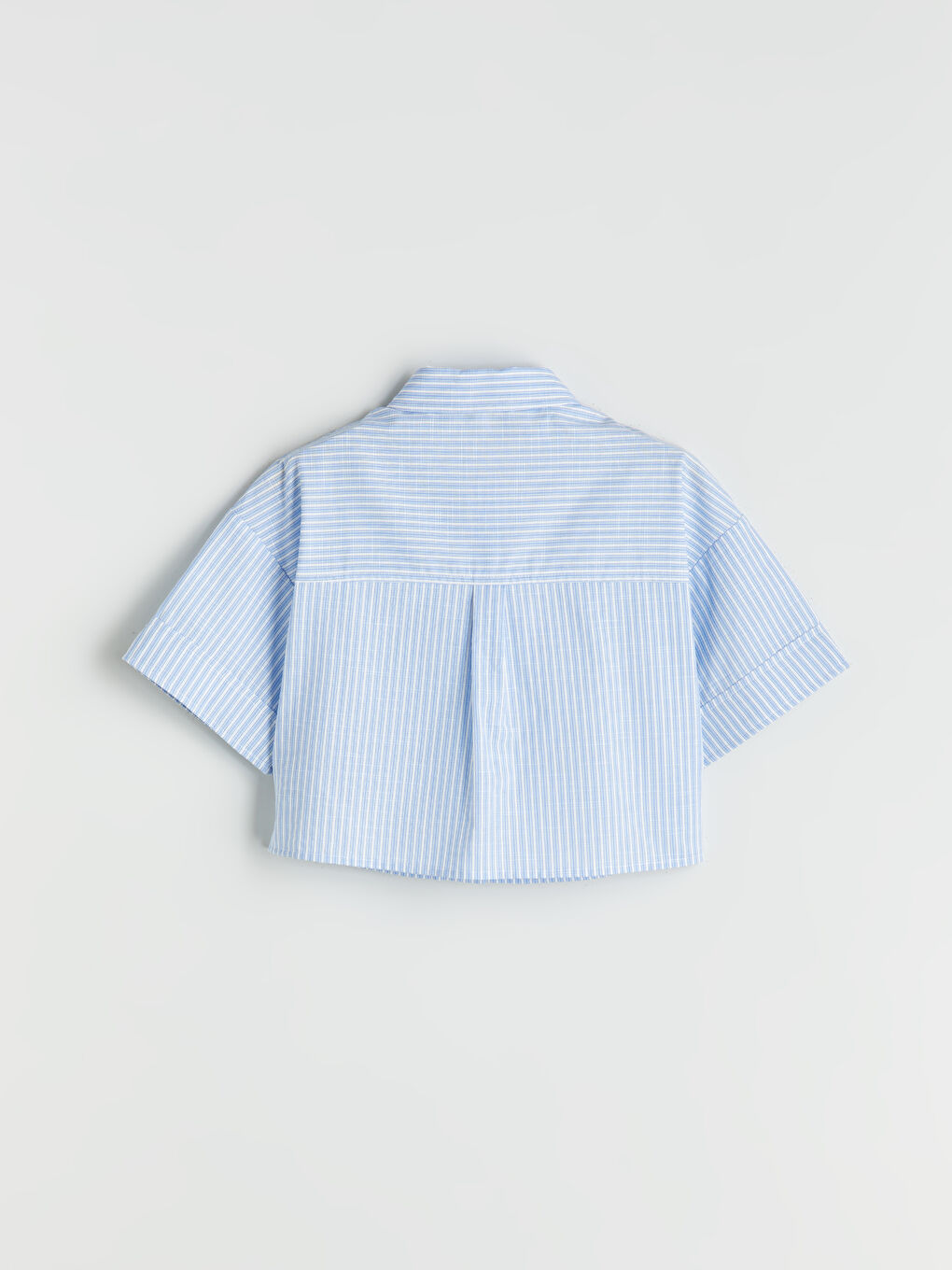 LCW Kids کراس خەتخەت قۆڵ كورت بۆ کچان -S5S041Z4-LEN
