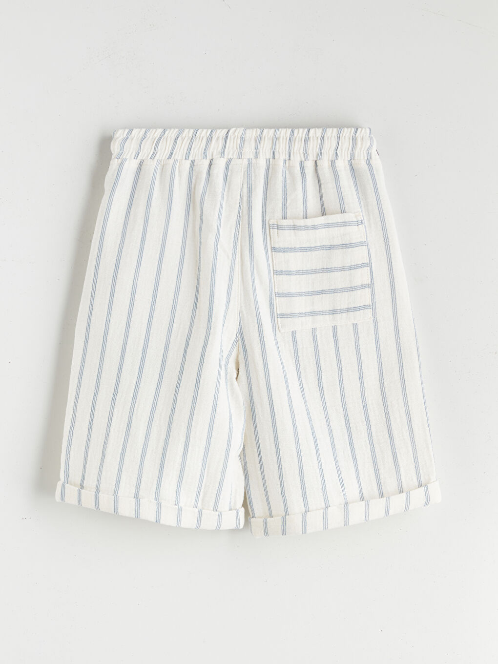 LCW Kids Elasticated Waist Muslin Boys' Shorts -S5S051Z4-LEN