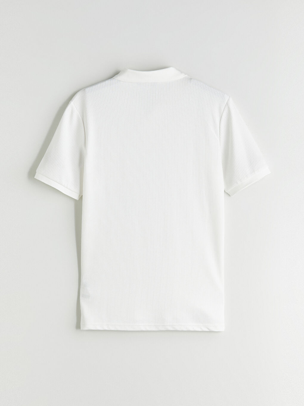 Ekru Polo Yaka Erkek Tişört-5