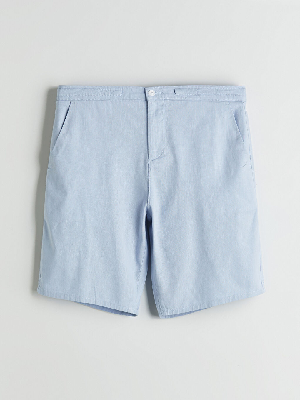 Mavi Slim Fit Gabardin Erkek Şort-4