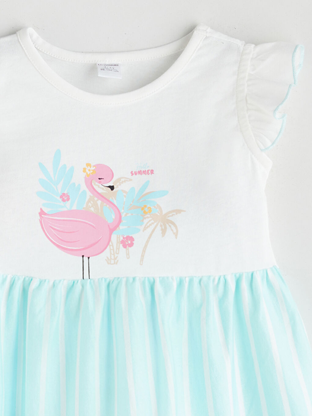 LCW Kids فستان بطبعة بياقة دائرية للبنات -S5S166Z1-R9J