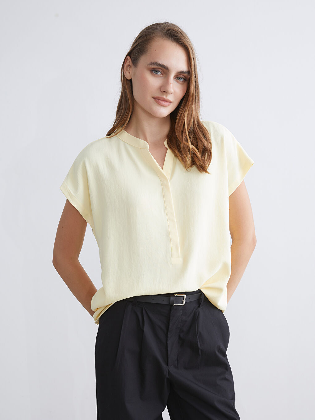 LCWAIKIKI Classic Woman YELLOW Blouse -S5S174Z8-FSW