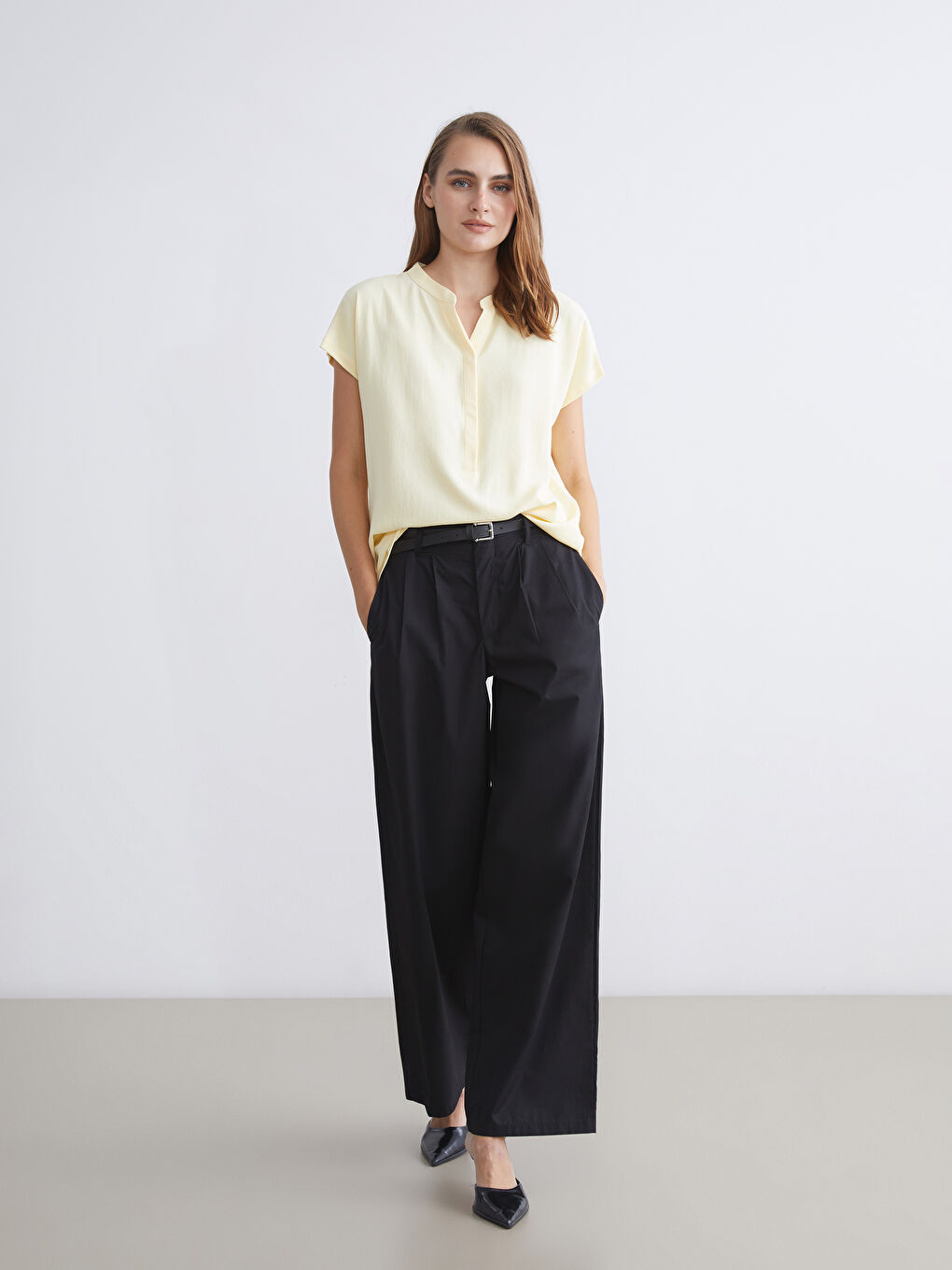 LCWAIKIKI Classic Woman YELLOW Blouse -S5S174Z8-FSW