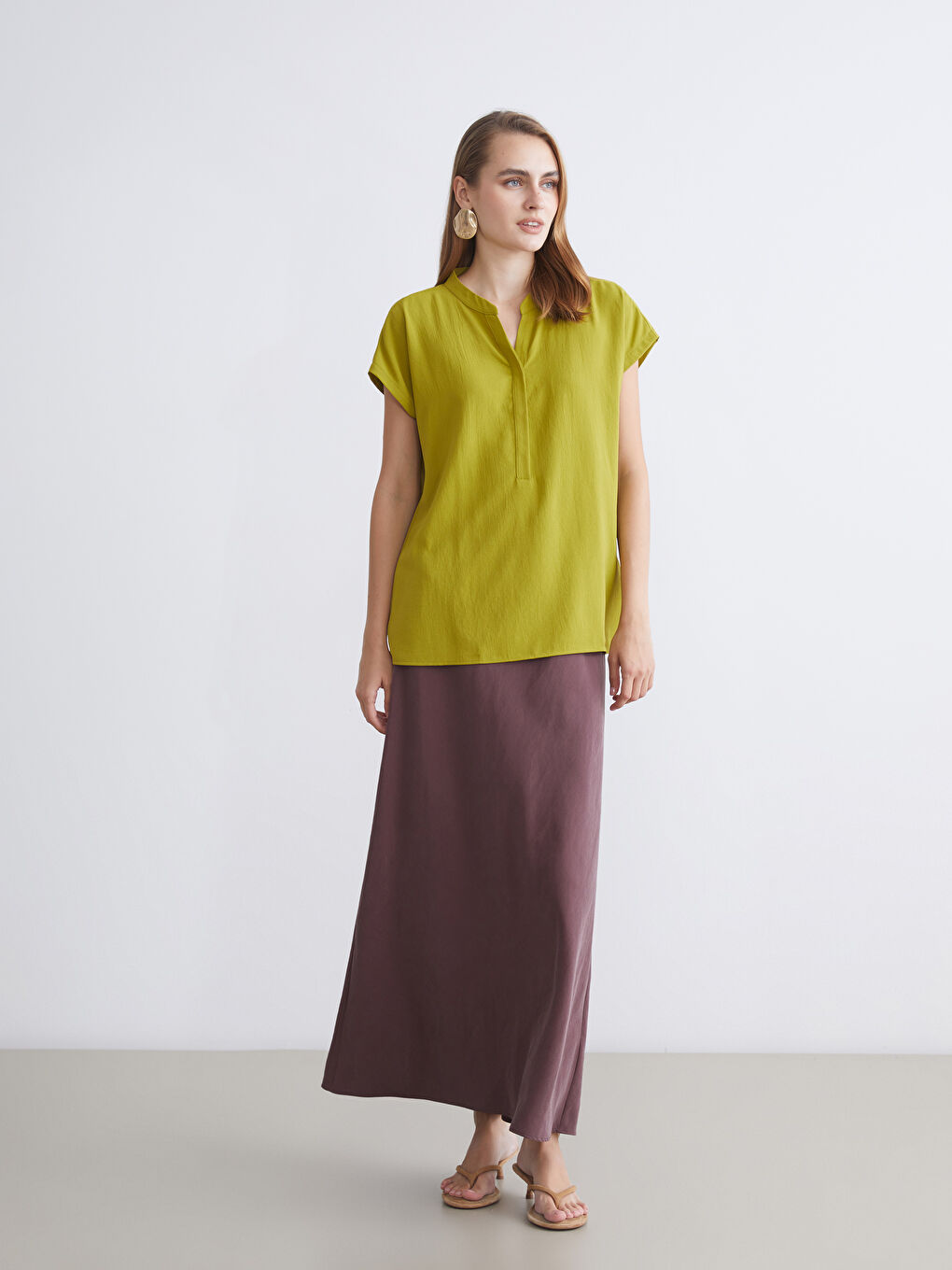 LCWAIKIKI Classic Woman GREEN Blouse -S5S174Z8-QYS