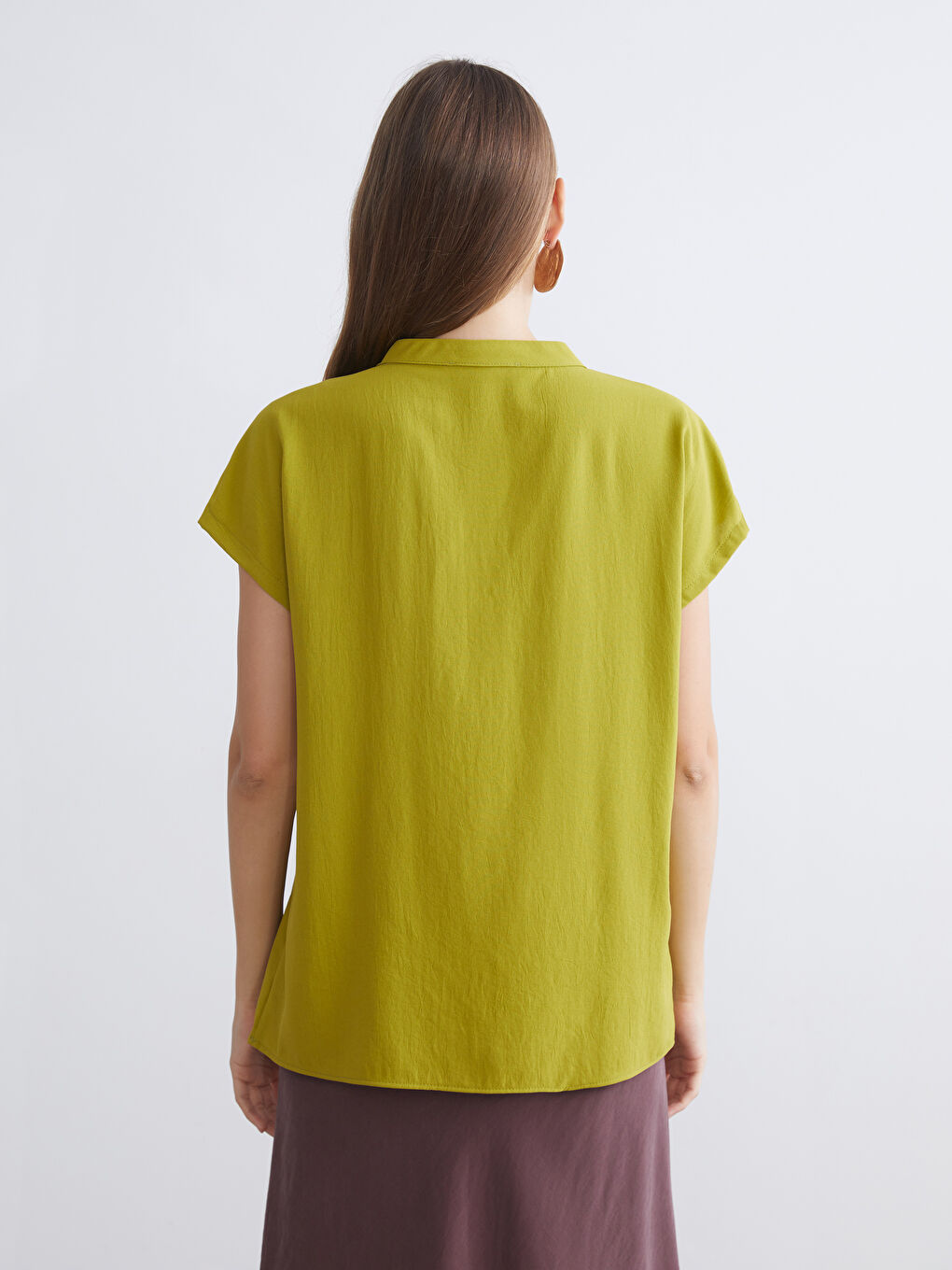 LCWAIKIKI Classic Woman GREEN Blouse -S5S174Z8-QYS