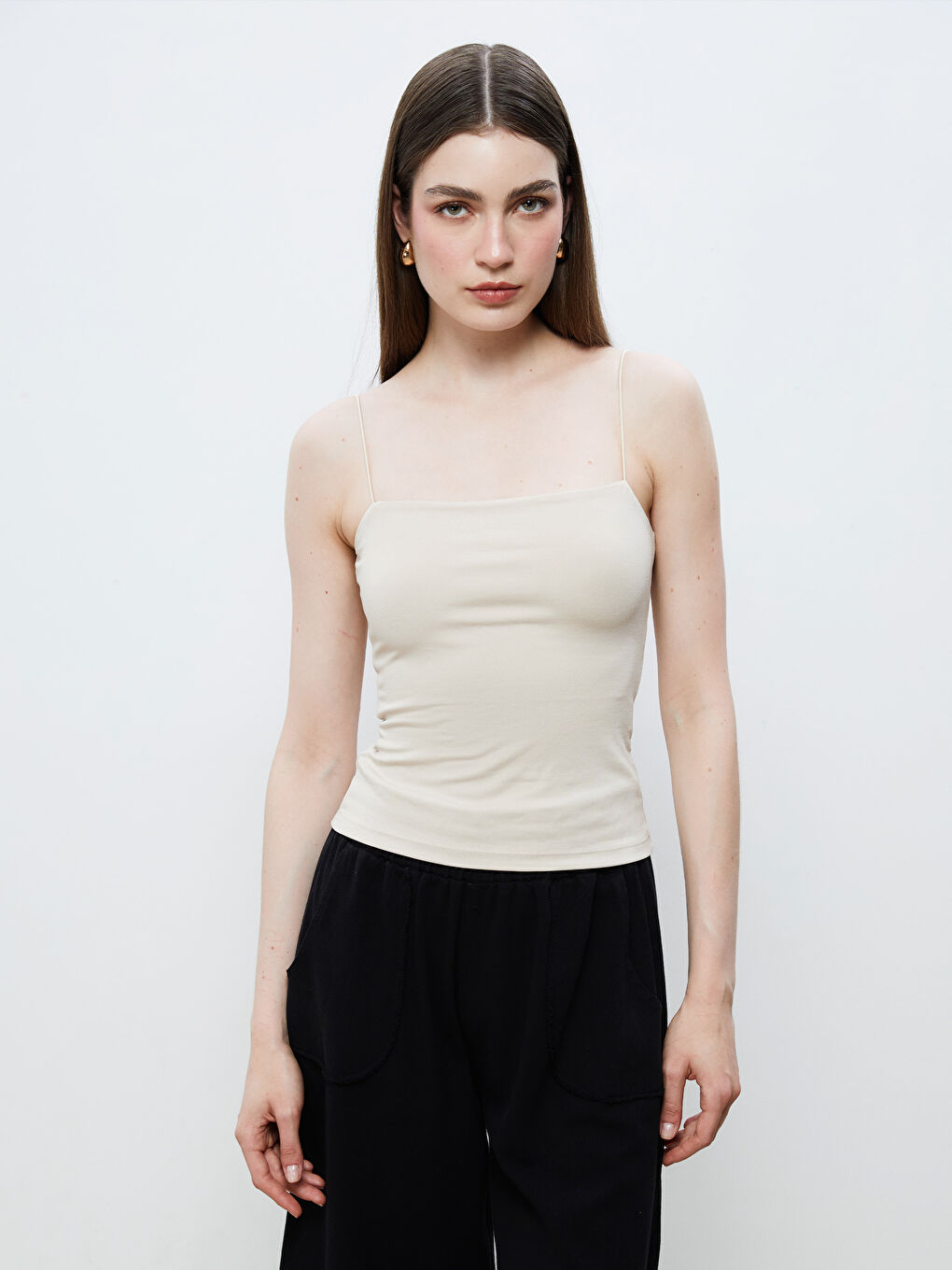 Soulife Square Collar Women's Tank Top -S5S201Z8-HZZ