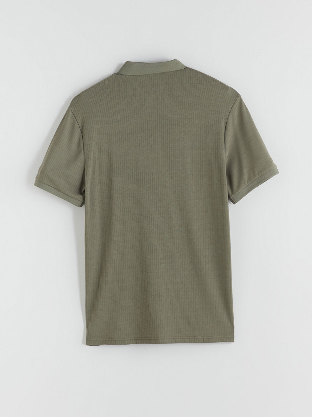 Haki Polo Yaka Erkek Tişört-5