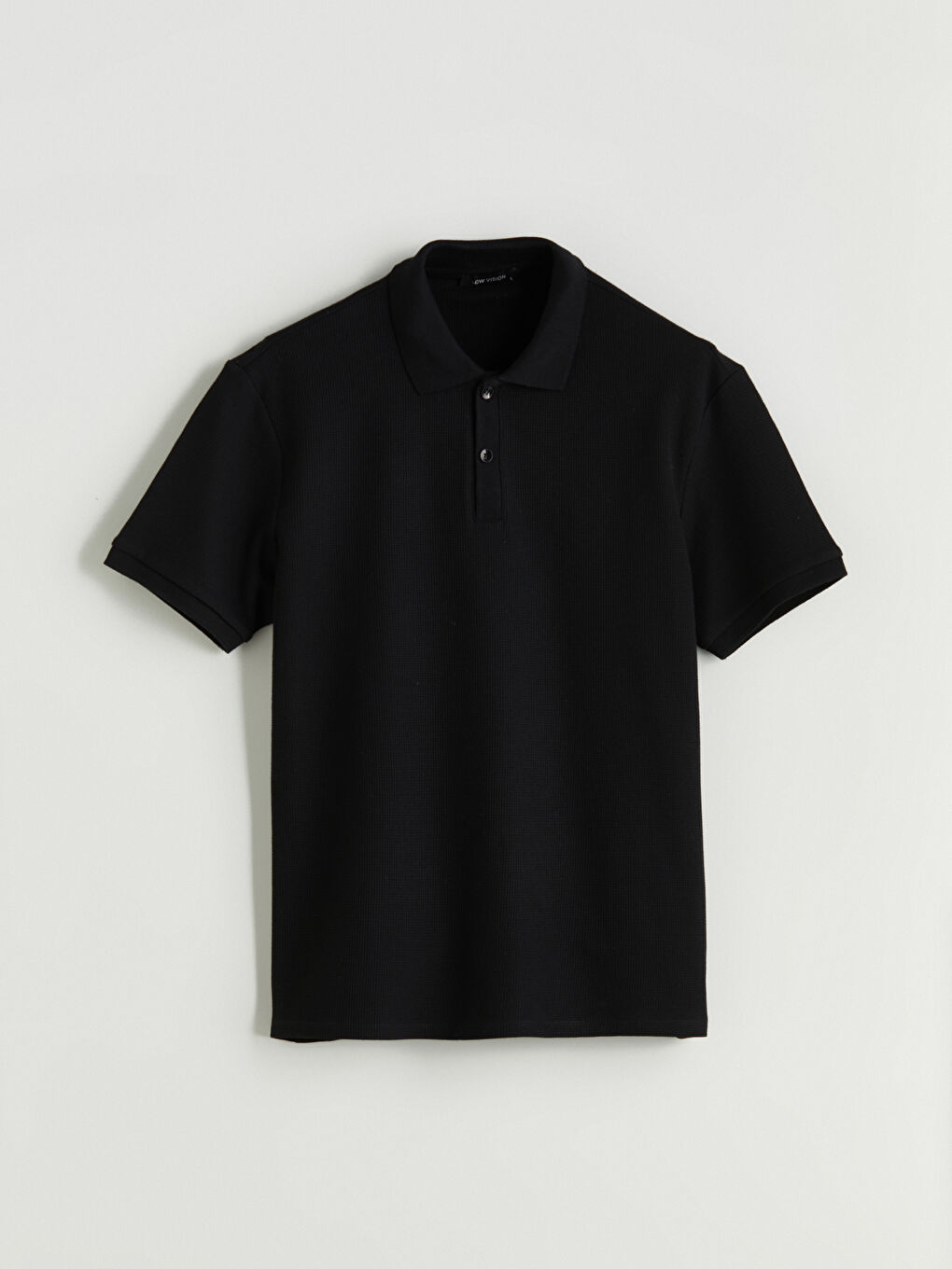 Siyah Polo Yaka Erkek Tişört-4