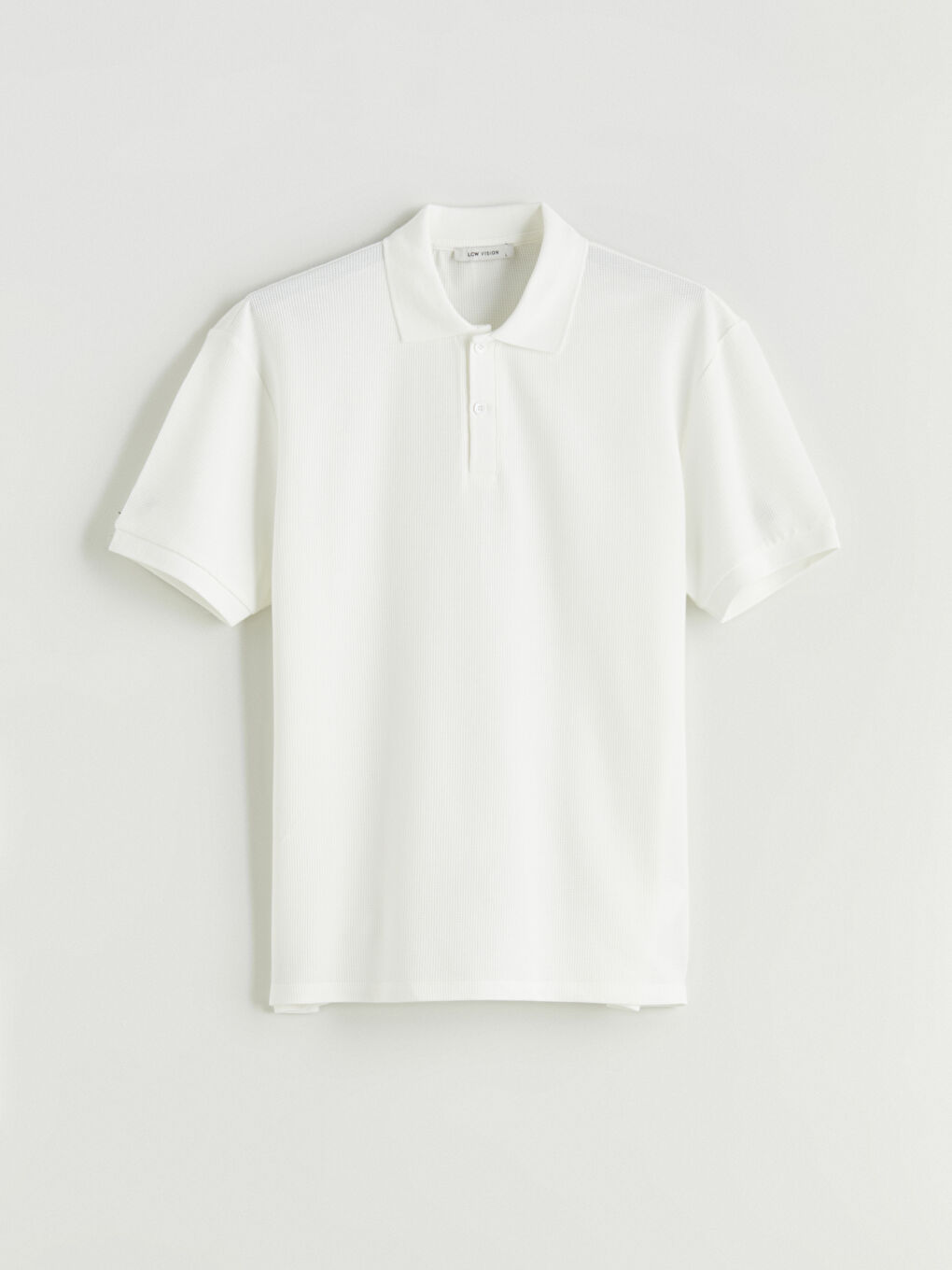 Ekru Polo Yaka Erkek Tişört-4