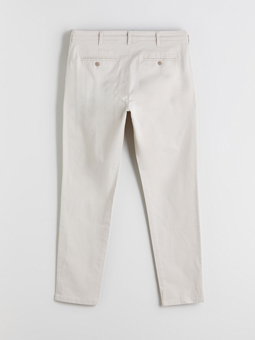 Bej Dar Kalıp Erkek Chino Pantolon-5