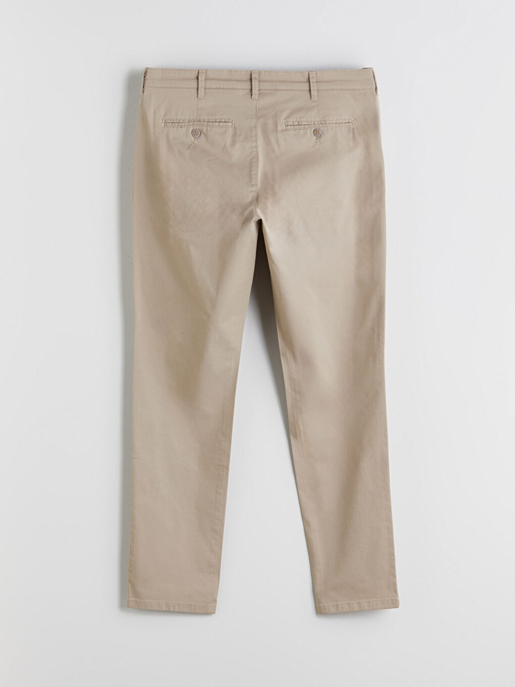 Bej Dar Kalıp Erkek Chino Pantolon-5