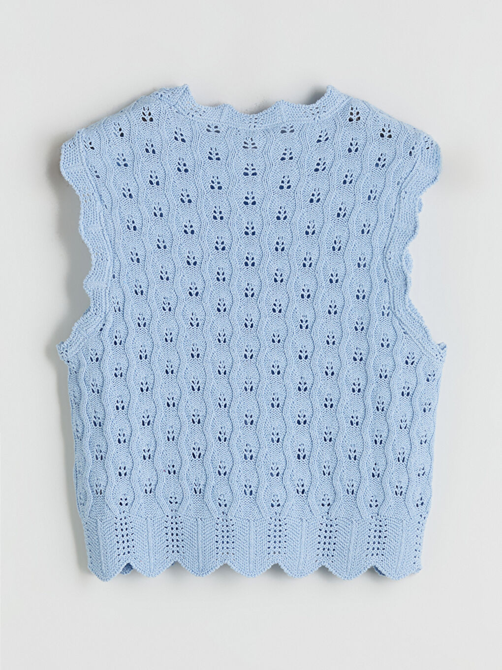 LCWAIKIKI Classic Crew Neck Hole-Knitted Women's Knitwear Sweater Vest -S5S226Z8-15P