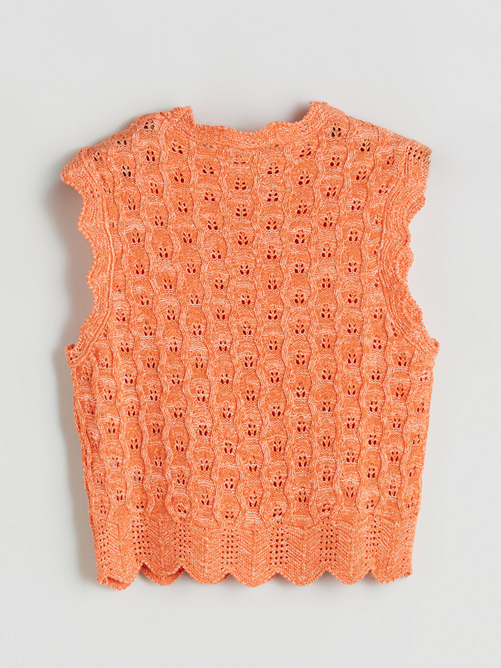 LCWAIKIKI Classic Crew Neck Hole-Knitted Women's Knitwear Sweater Vest -S5S226Z8-CSX