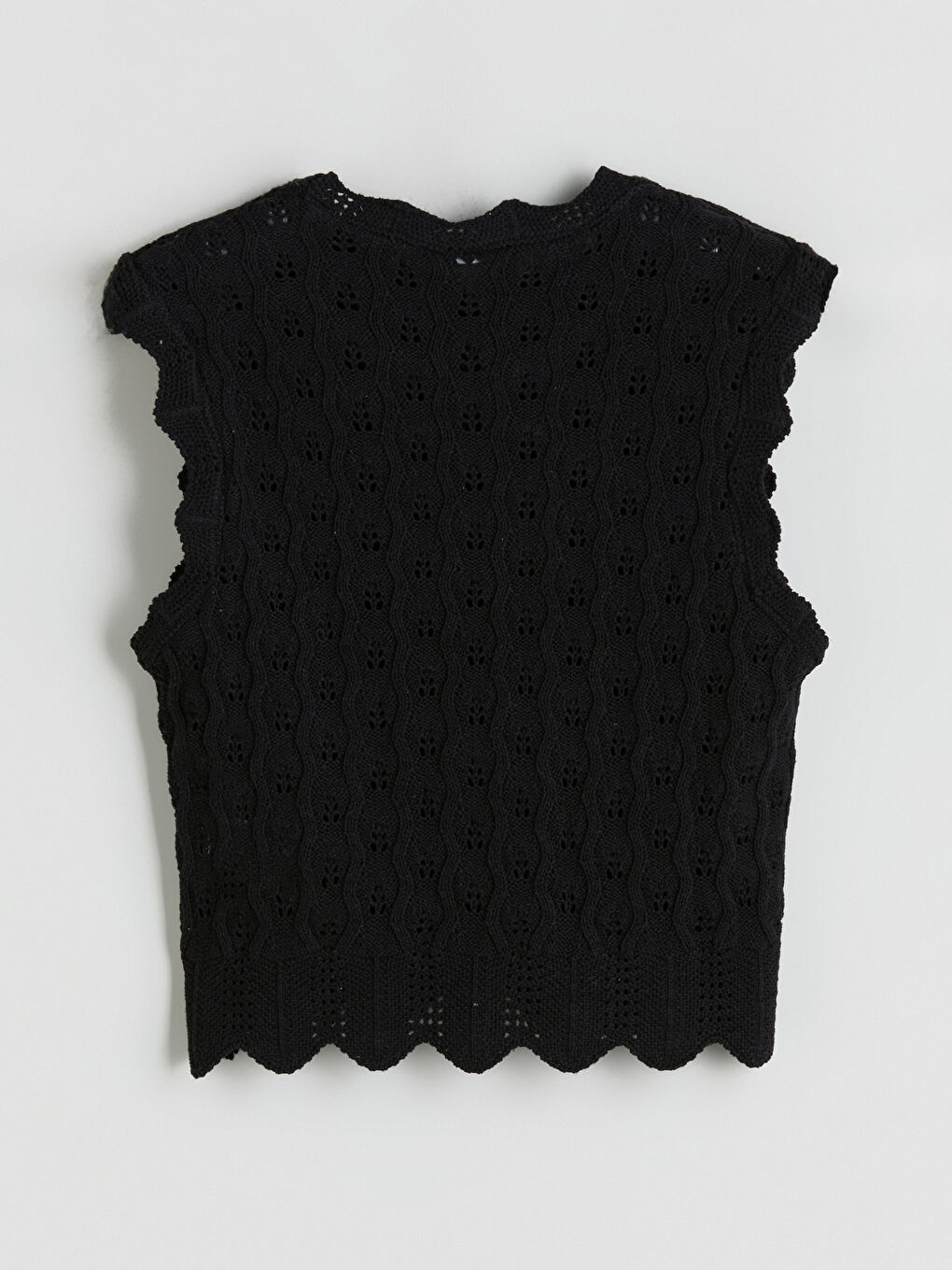 LCWAIKIKI Classic Crew Neck Hole-Knitted Women's Knitwear Sweater Vest -S5S226Z8-CVL