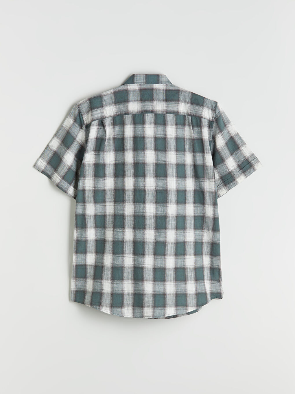 LCWAIKIKI Classic Regular Fit Short Sleeve Plaid Poplin Men's Shirt -S5S230Z8-LME