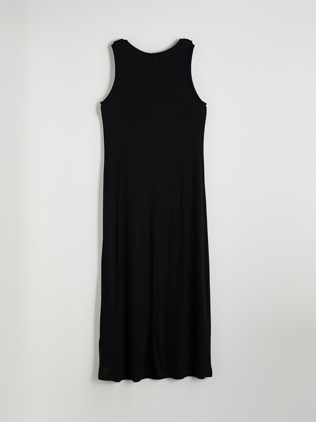 Siyah Bisiklet Yaka Elbise Astarı-5