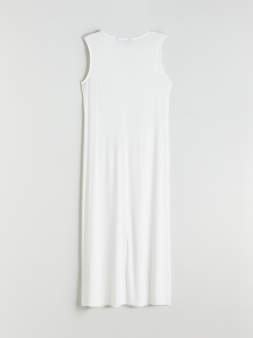 Ekru Bisiklet Yaka Elbise Astarı-5