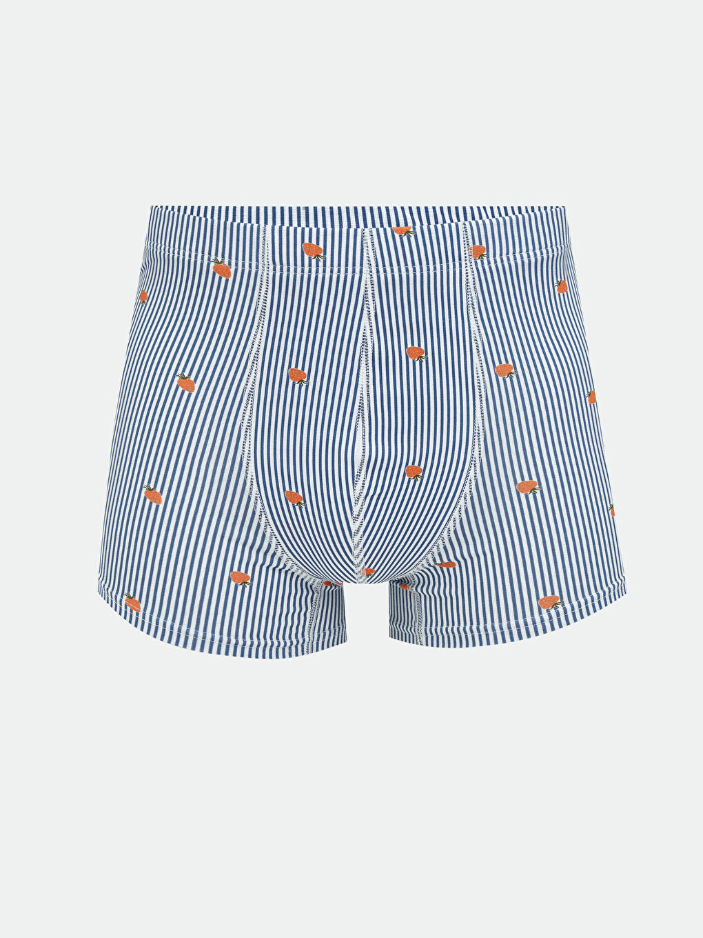 Mavi Standart Kalıp Pamuklu Esnek Erkek Boxer 3'lü-1