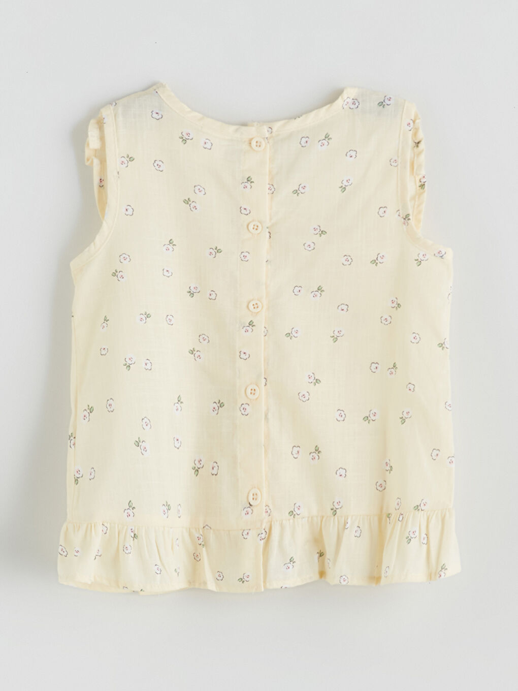 LCW baby Crew Neck Floral Baby Girls' Blouse and Shorts 2 Pack -S5S261Z1-LUG