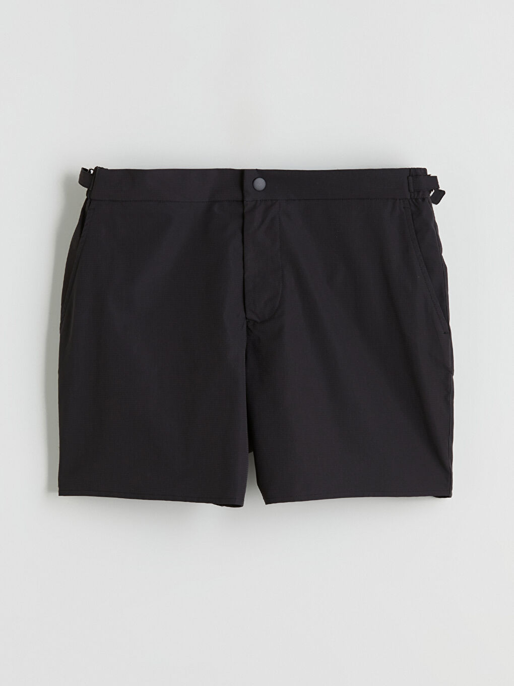 Siyah Kısa Boy Erkek Deniz Şortu-4