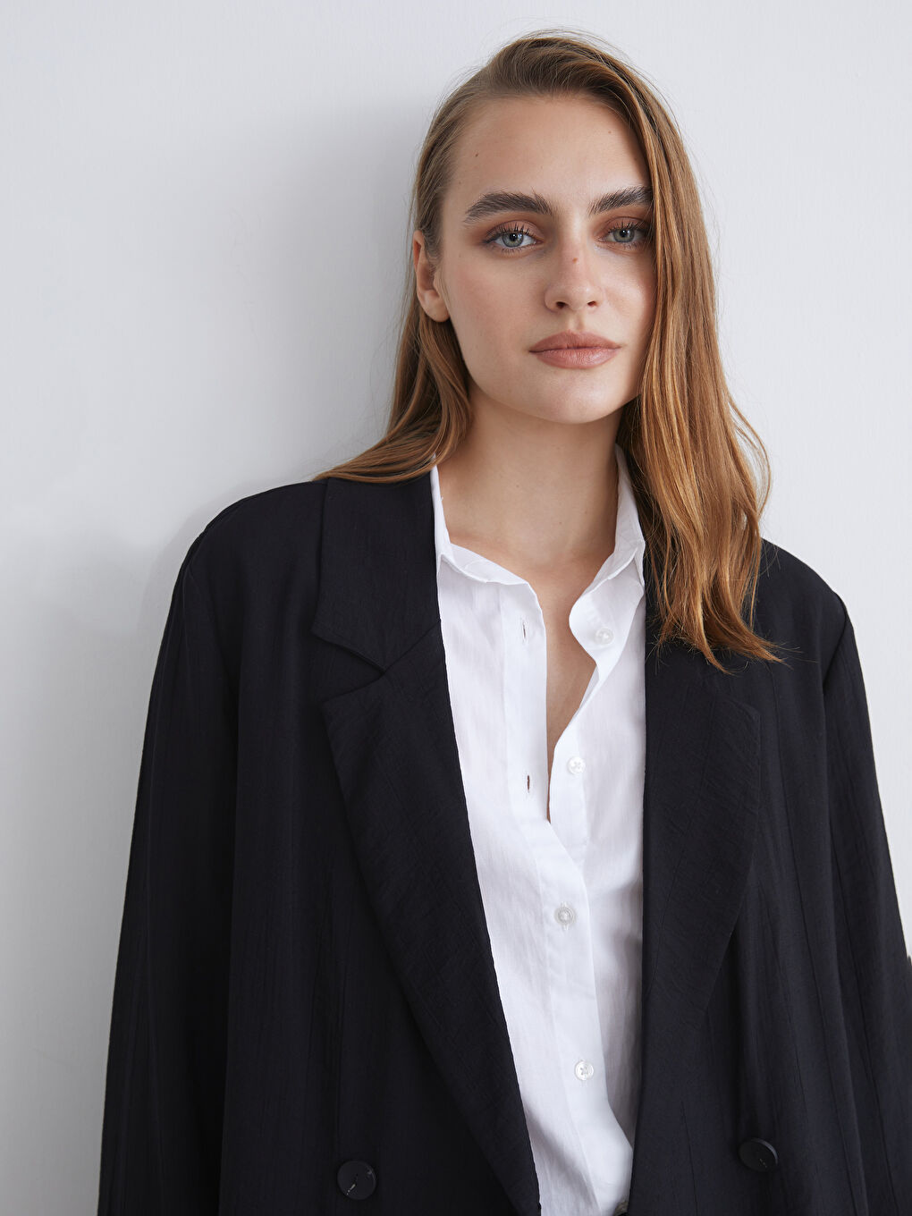 Siyah Dokulu Kadın Ceket-2