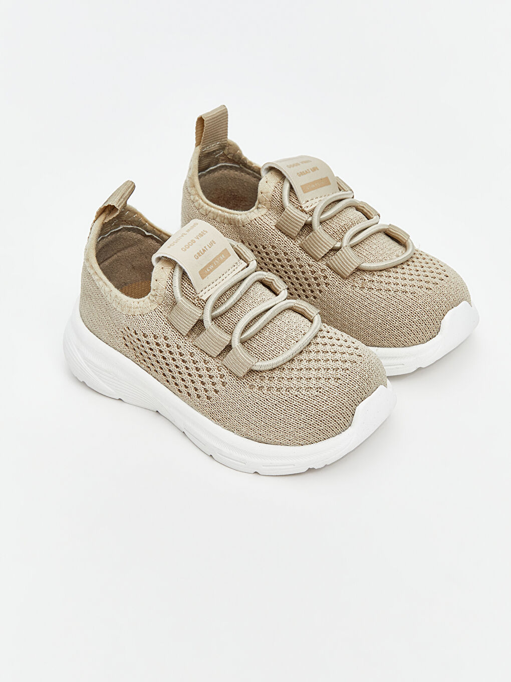 Bej File Detaylı Erkek Bebek Spor Ayakkabı