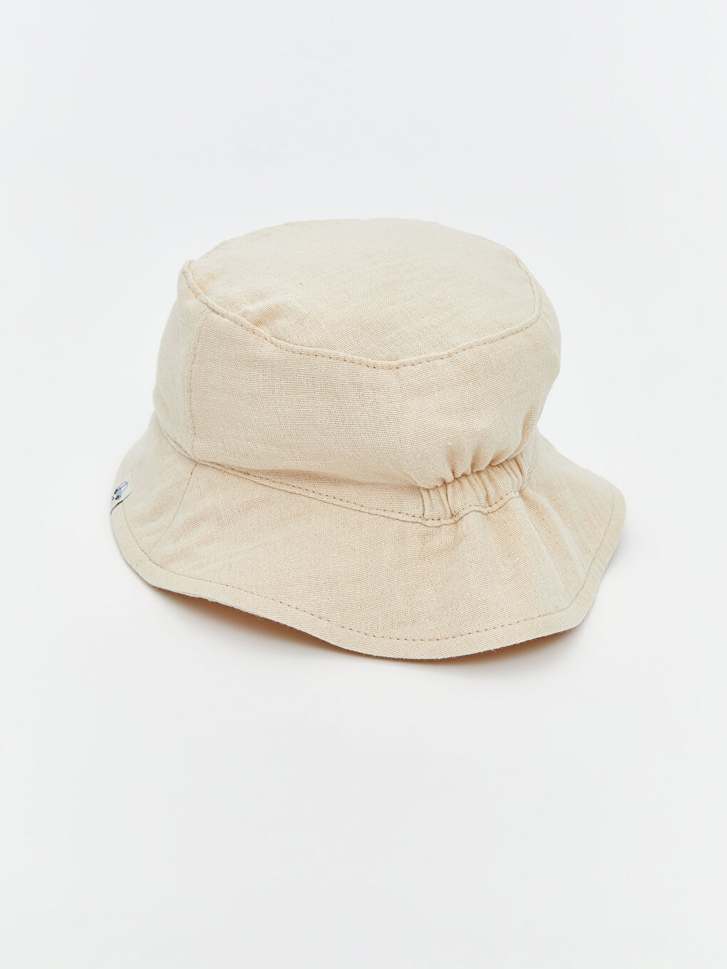 Bej Erkek Bebek Bucket Şapka-2