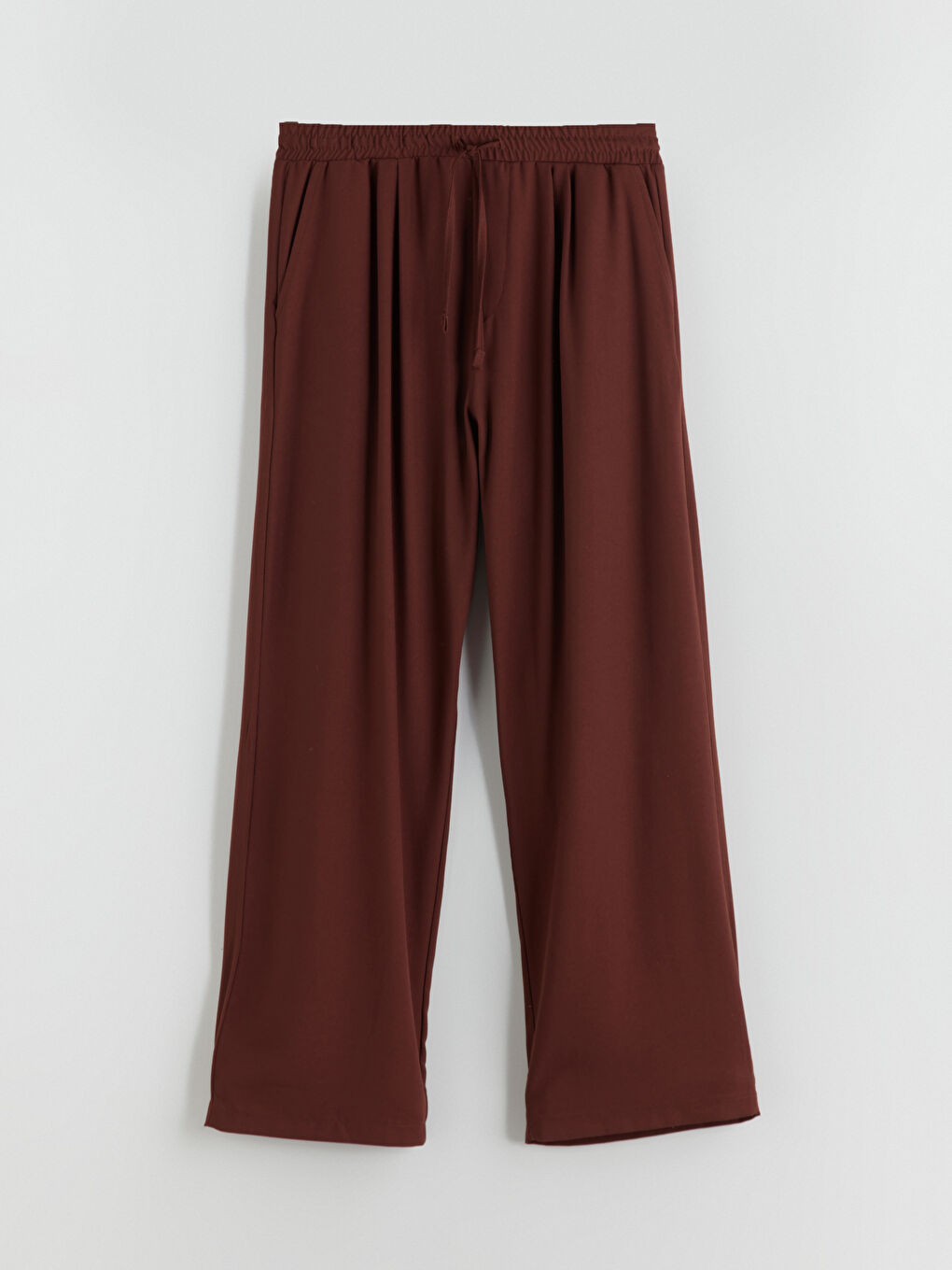 Kahverengi Rahat Kalıp Erkek Pantolon-4