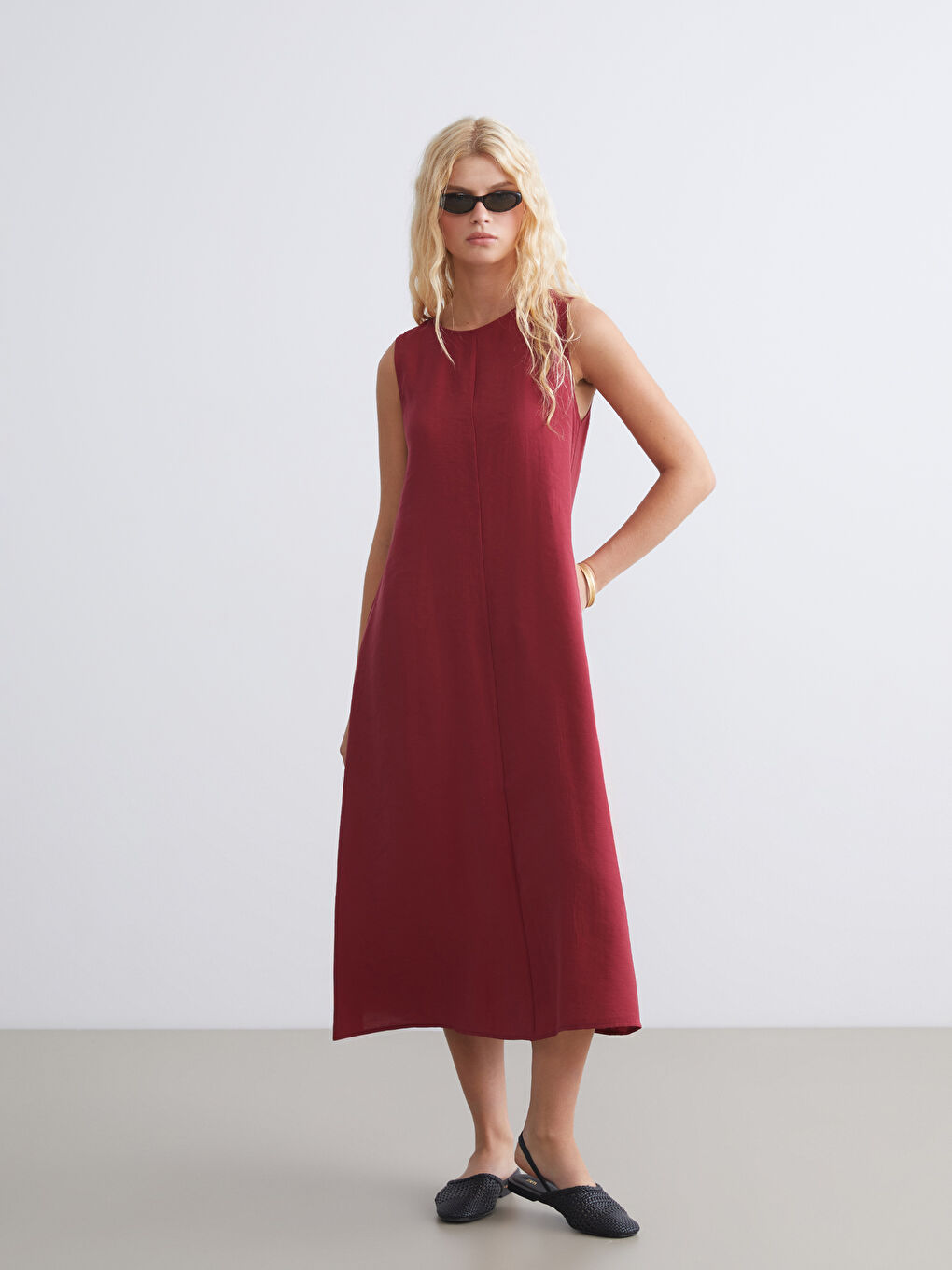 XSIDE Crew Neck Modal Blend Dress -S5S339Z8-EXC