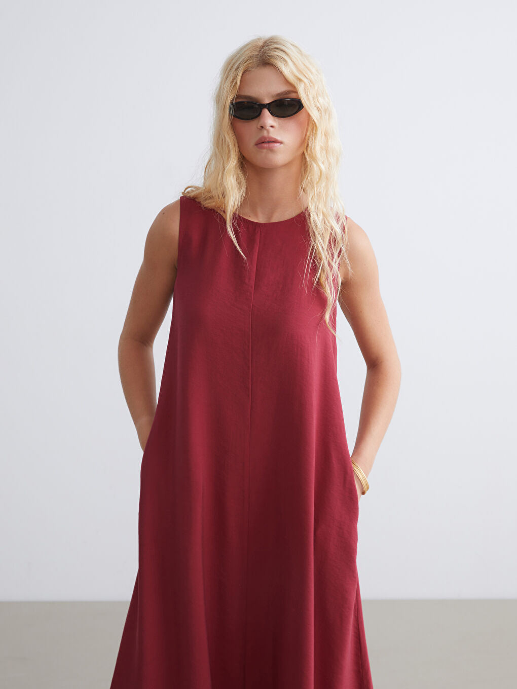 XSIDE Crew Neck Modal Blend Dress -S5S339Z8-EXC